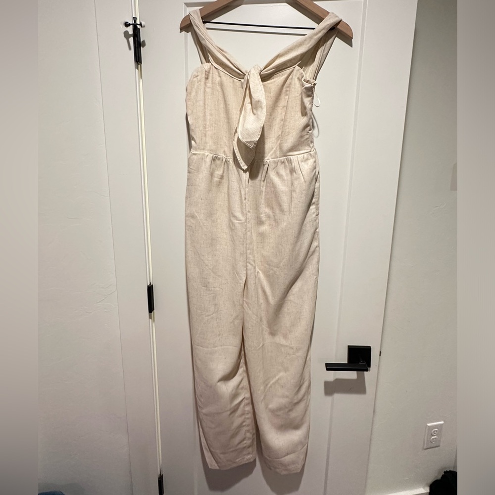 Tan jumpsuit